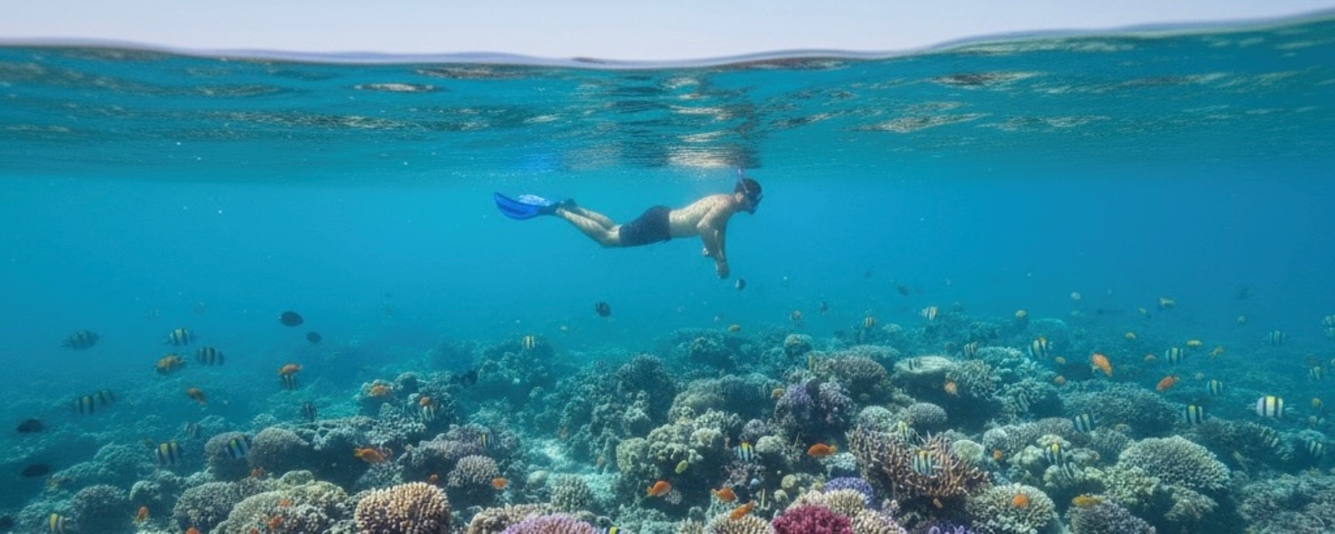 رحلة سنوركلينق بالقارب